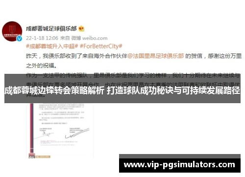 成都蓉城边锋转会策略解析 打造球队成功秘诀与可持续发展路径